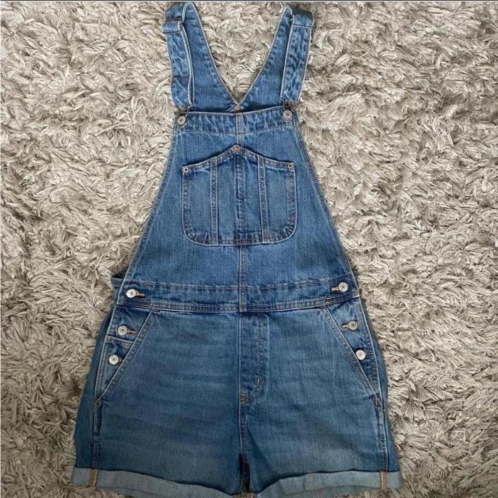 Old Navy Women's Light Blue Denim Overalls